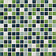 Стеклянная мозаика Ezarri Mix 25010-D (Коллекция Mix (Deco4), Mix Green, зеленая с серым), фото 2