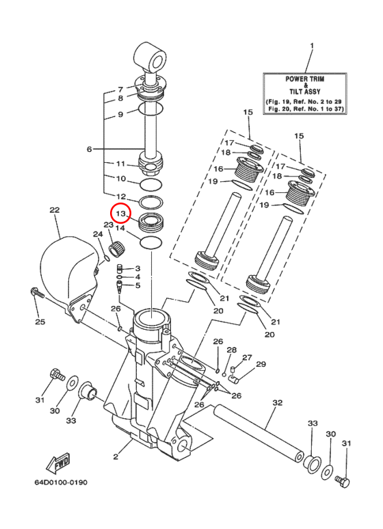 Железная крышка гидроподъема Yamaha Y 100-250 6E5438140200