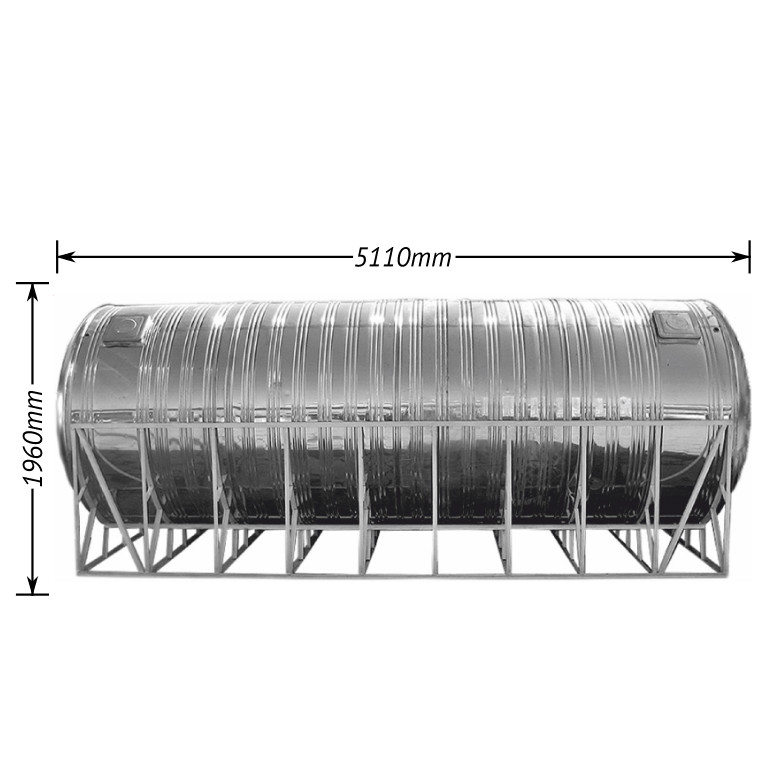 Ёмкость12 м.куб. горизонтальная D 1700 mm из н\ ж AISI 304 - фото 1 - id-p97563345