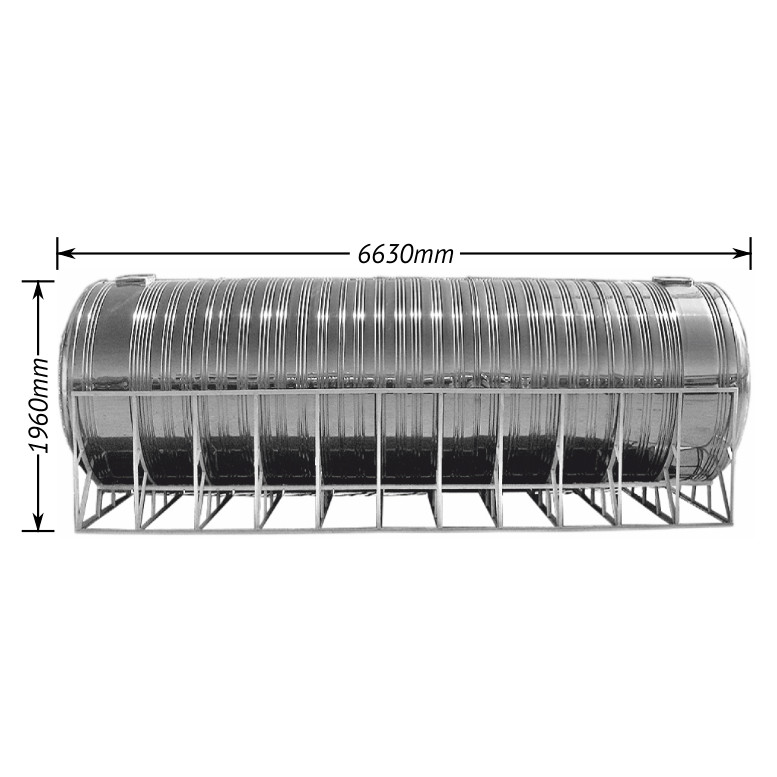 Ёмкость15 м.куб. горизонтальная D 1700 mm из н\ ж AISI 304 - фото 1 - id-p97563354