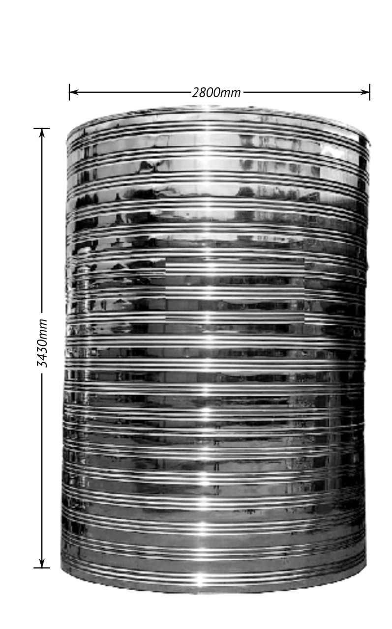 Ёмкость 20 м.куб. вертикальная D 2800 mm H 3430 из н\ ж AISI 304 - фото 1 - id-p97563385