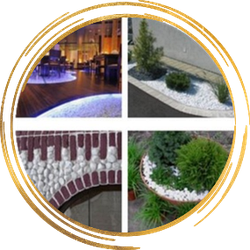 Галька белая для клумб и цветника в Алматы