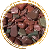 Галька бордовая не крашенная