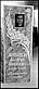 Памятник из уфалейского серого мрамора фигурный  1200 * 450 * 75 с цветником, фото 3