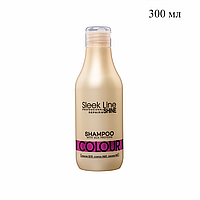 Шампунь для окрашенных волос с протеином шелка SLEEK LINE COLOR 300 мл №10448