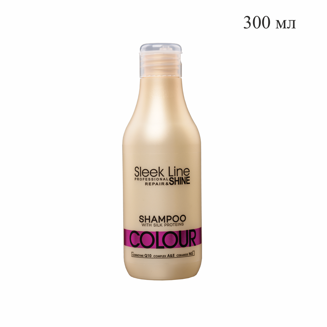 Шампунь для окрашенных волос с протеином шелка SLEEK LINE COLOR 300 мл №10448 - фото 1 - id-p96351239
