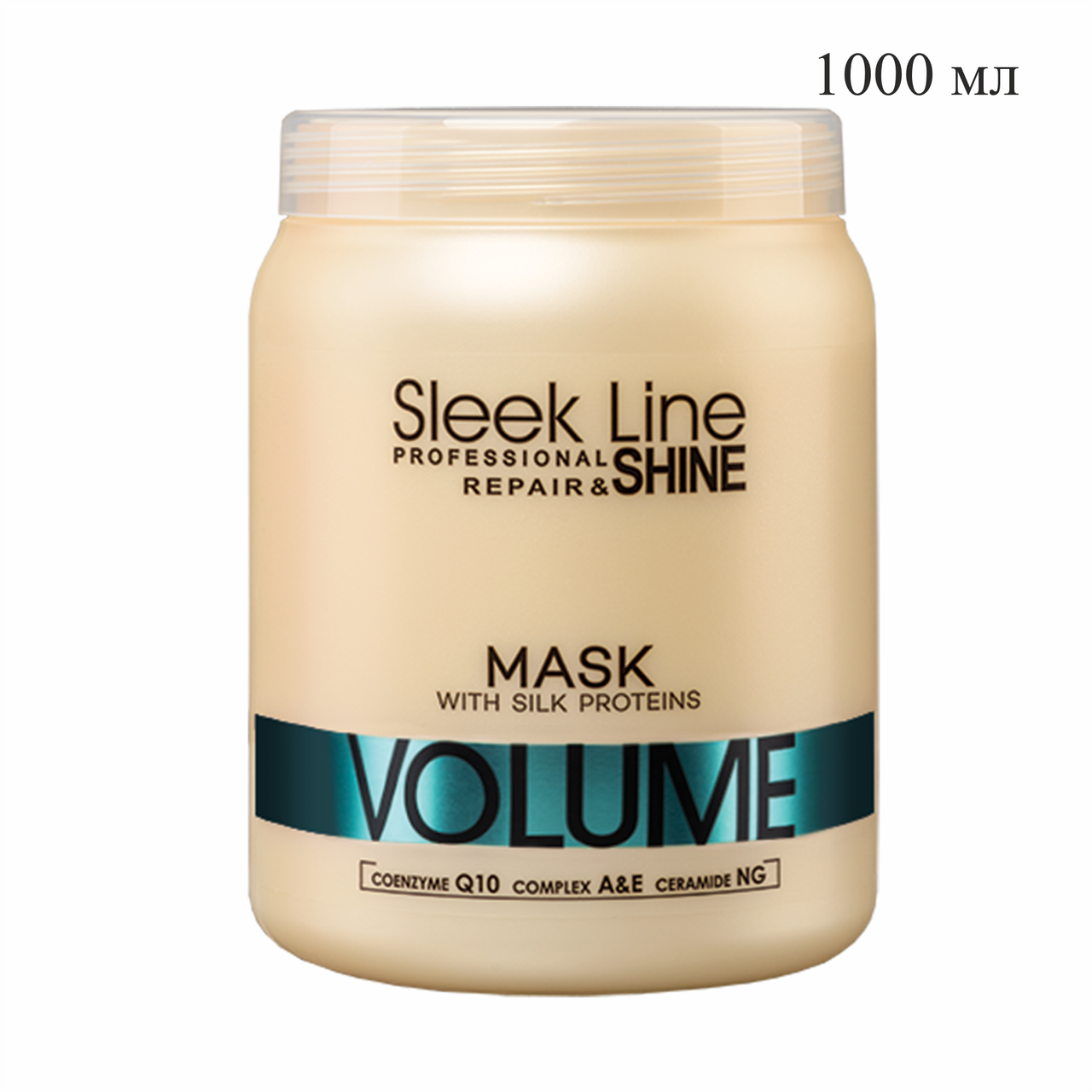 Маска для поврежденных волос с протеином шелка SLEEK LINE VOLUME 1000 мл №10851 - фото 1 - id-p96351284