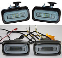 Задние фонари заднего бампера на G-Class W463 1997-17 (Белые)