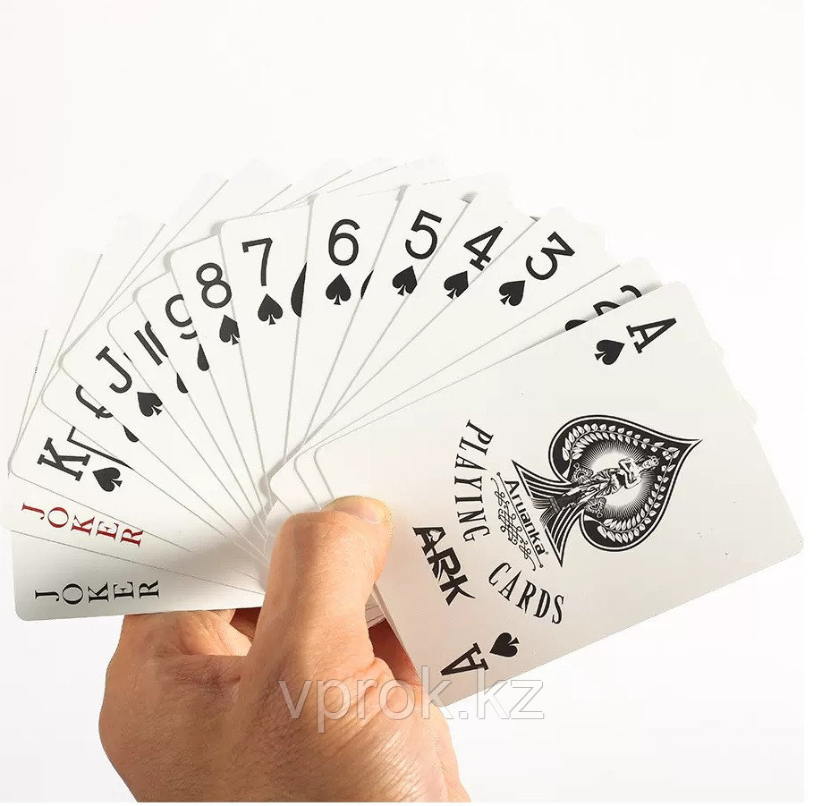 Покерные игральные карты 54 шт. Aruanka poker A8, пластик 100% - фото 4 - id-p97567349