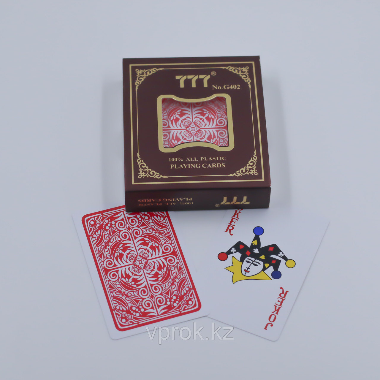 Покерные игральные карты 54 шт. 777 G402, пластик 100% - фото 1 - id-p97568960
