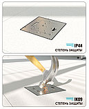 Shelbi Напольный/настенный лючок 1 розетка 220В, IP44, серебристый металлик, фото 4