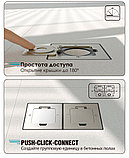 Shelbi SFW-2M-IP44-GD Напольный/настенный лючок, 1 розетка 220В, IP44, золото, фото 9