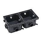 Shelbi SFW-2M-IP44-GD Напольный/настенный лючок, 1 розетка 220В, IP44, золото, фото 7