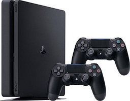 Игровая приставка Sony PlayStation 4 Slim 500 Gb черный+ дополнительный джойстик