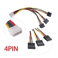 Переходник Molex IDE папа/4pin/-3хSATA