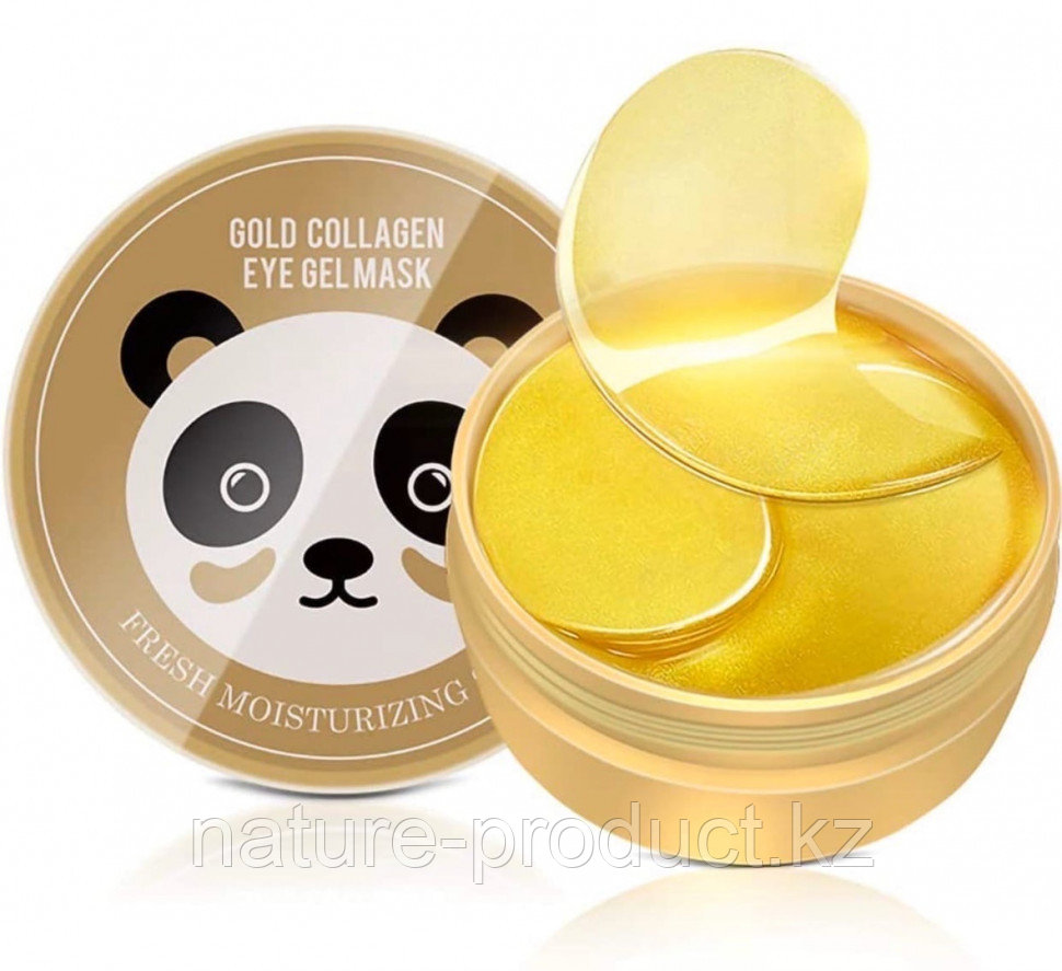 Гидрогелевые патчи Панда, Gold Collagen eye mask 60 шт