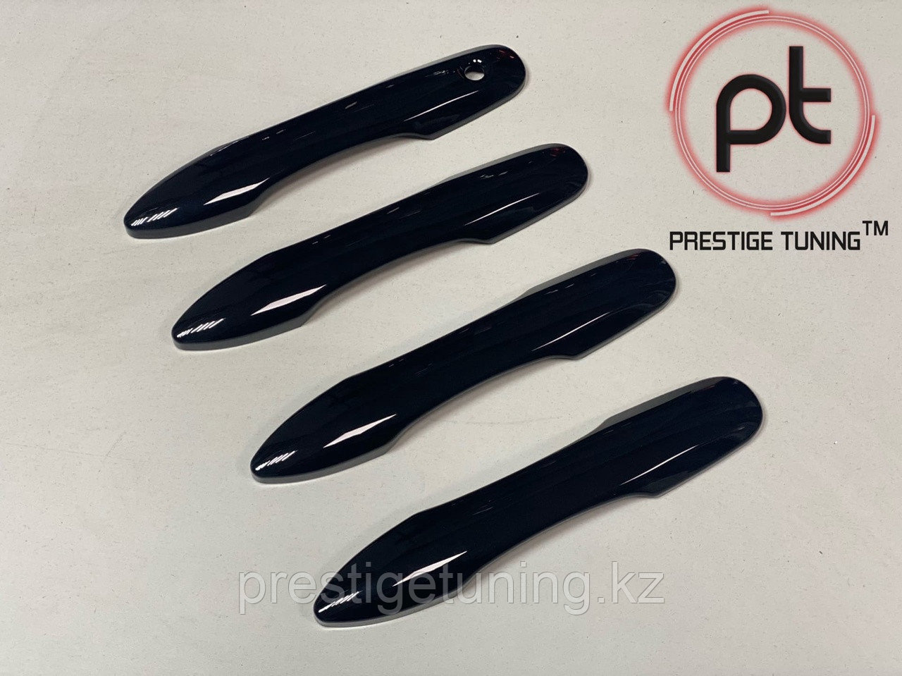 Накладки на дверные ручки на Camry V70/75 (Черный глянец) - фото 1 - id-p97572447