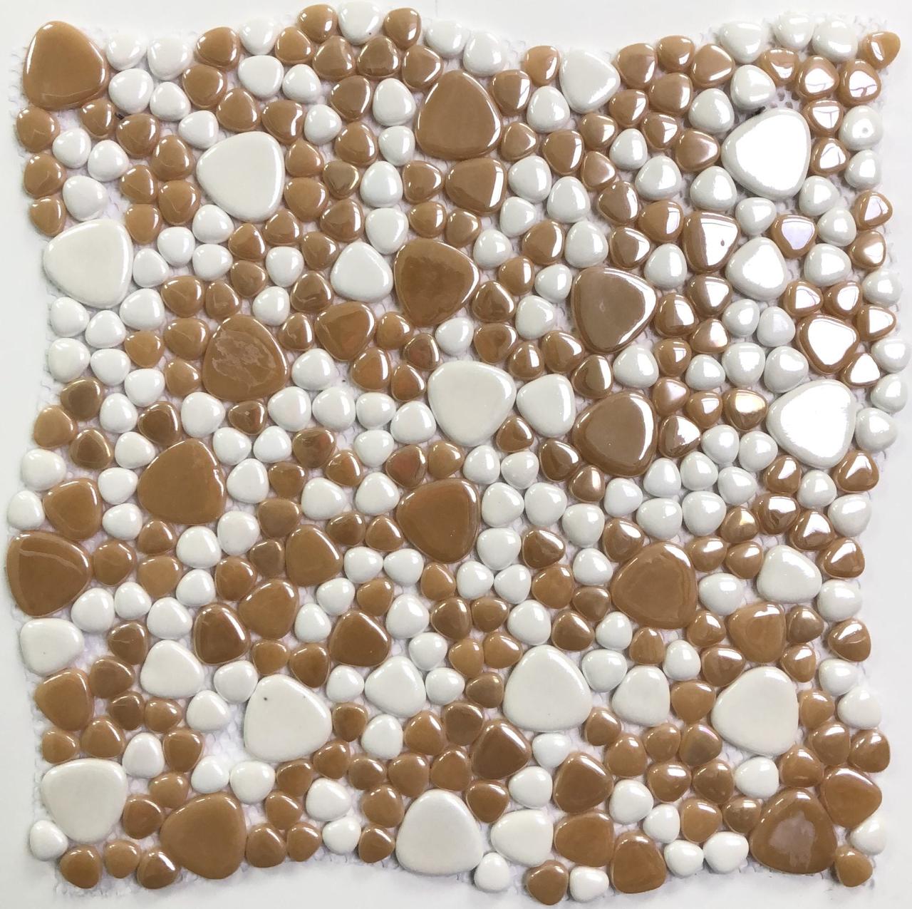 Мозаика стеклянная Antarra Drops Mix DIR 021-046 (Коллекция Drops Mix, Caramel, коричневая) - фото 3 - id-p97572442