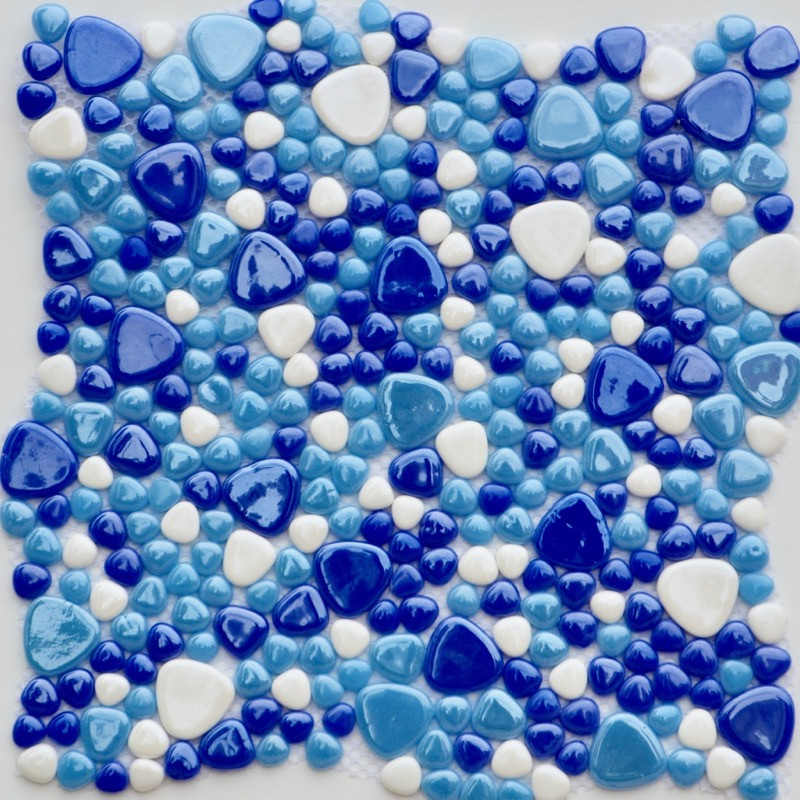 Мозаика стеклянная Antarra Drops Mix DIR 041-042 (Коллекция Drops Mix, Marina, синяя) - фото 2 - id-p97575467