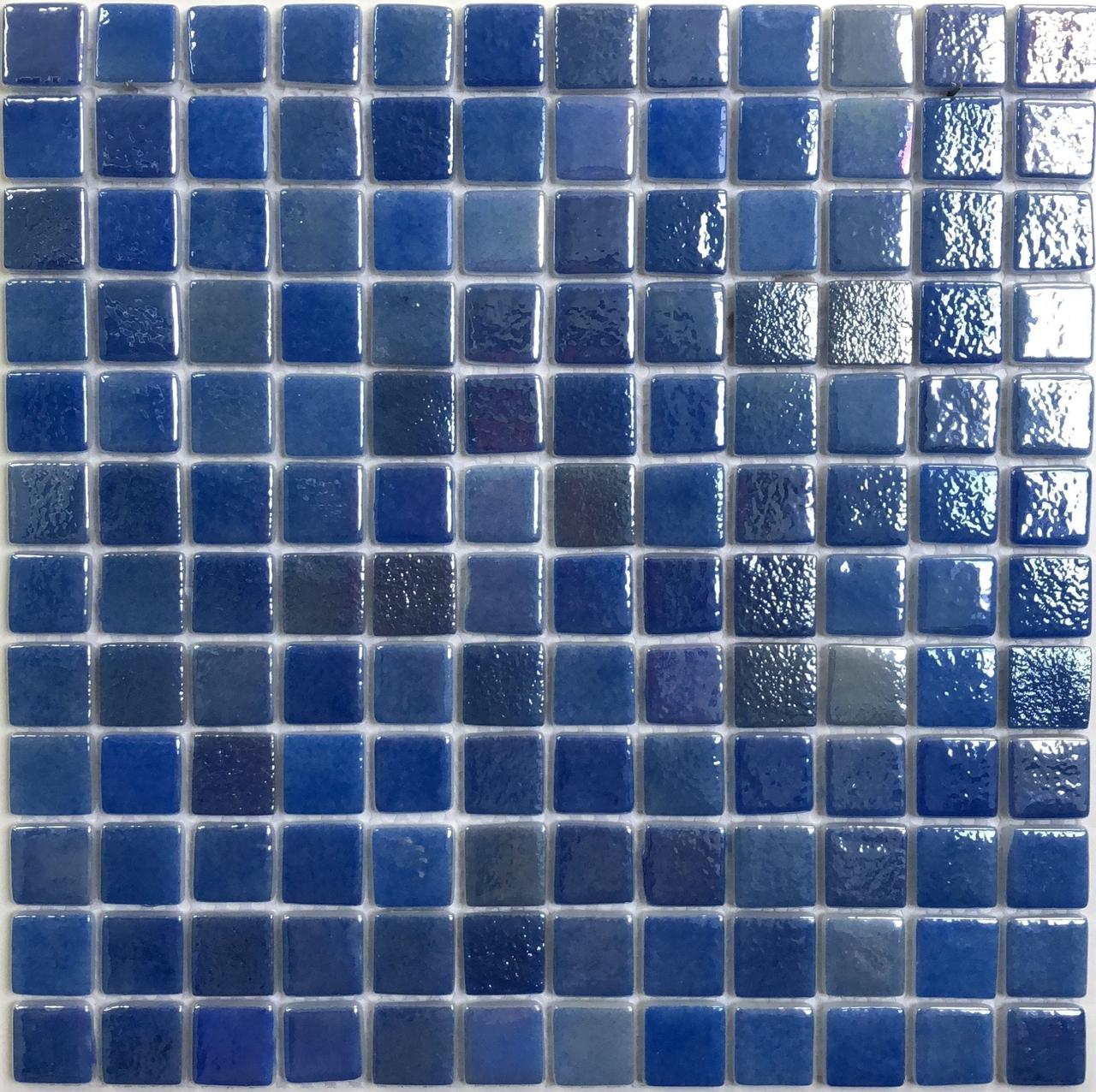 Мозаика стеклянная Antarra Iris PGIR4641 (Коллекция Iris, Tobago, синяя с перламутром) - фото 3 - id-p97577010
