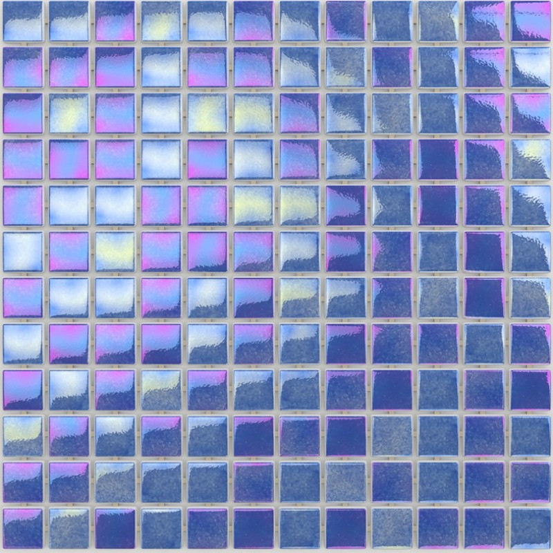 Мозаика стеклянная Antarra Iris PGIR4641 (Коллекция Iris, Tobago, синяя с перламутром) - фото 2 - id-p97577010