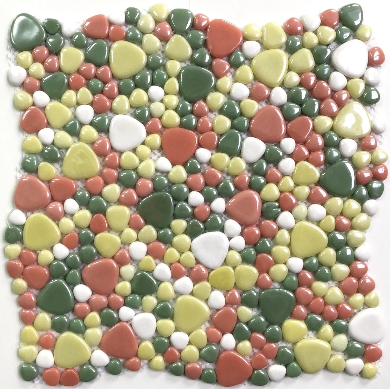 Мозаика стеклянная Antarra Drops Mix DIR029-033-023-046 (Коллекция Drops Mix, Barbie, зелёно-красная) - фото 3 - id-p97577179