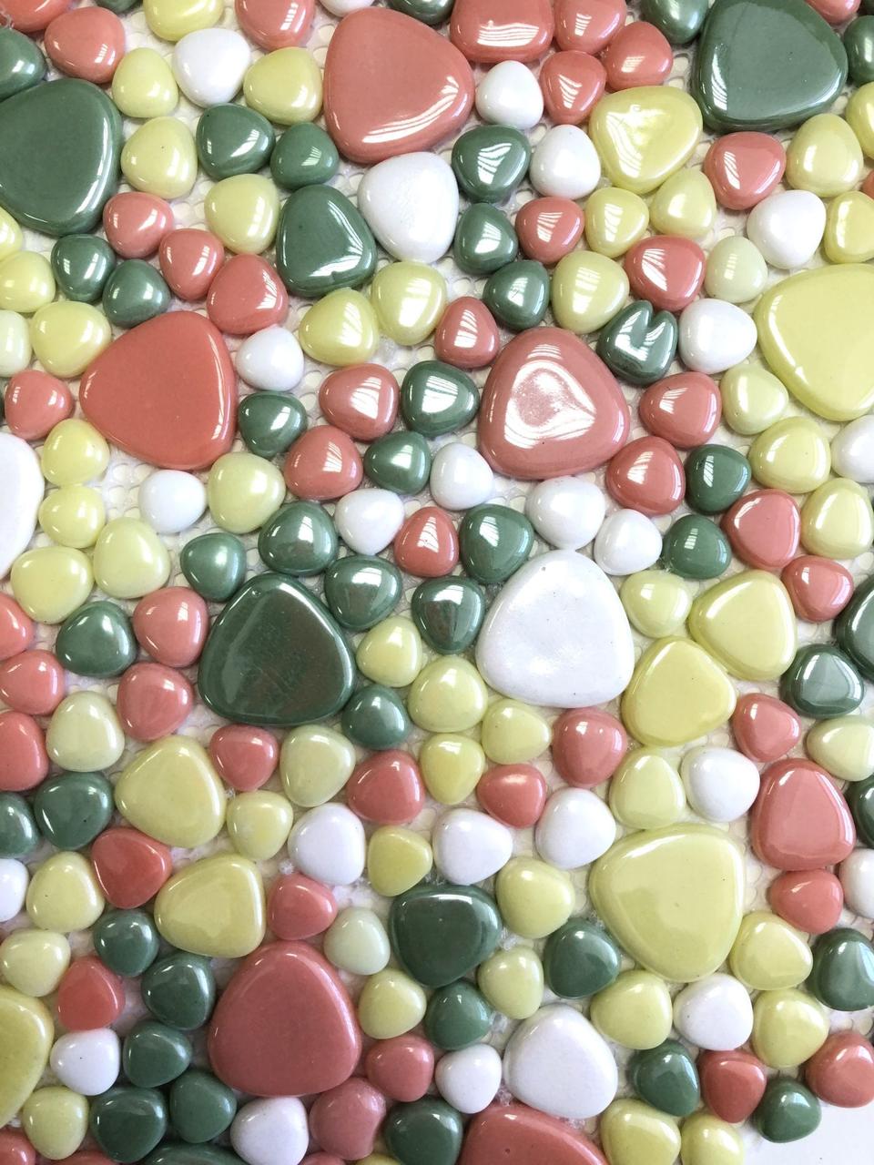 Мозаика стеклянная Antarra Drops Mix DIR029-033-023-046 (Коллекция Drops Mix, Barbie, зелёно-красная) - фото 4 - id-p97577179