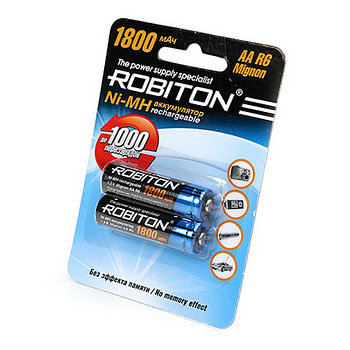 Аккумулятор Robiton_HR6/AA 1800maH Ni-Mh BL2,  1,2В. блистер, цена за 1 штуку