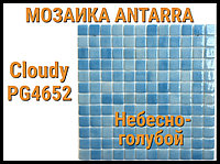 Мозаика стеклянная Antarra Cloudy PG4652 (Коллекция Cloudy, небесно-голубая)