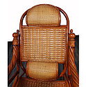 Кресло-качалка из натурального ротанга с подушкой, фото 5