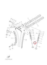 Клапан впускной гидроцикла Yamaha  6S51211100