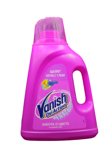 Пятновыводитель Ваниш (Vanish) Oxi Action жидкий (Розовый) 2л