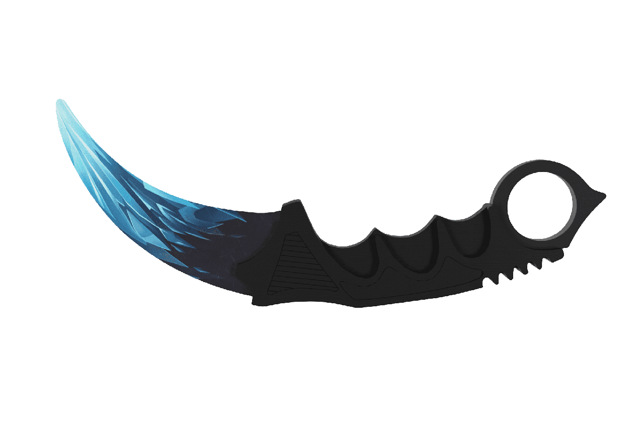Деревянный Нож Керамбит Standoff 2 Драконье стекло, в коробочке (21 см.)