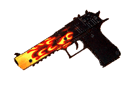 Деревянный пистолет CS GO Резинкострел Desert eagle Пламя, Дигл КС ГО