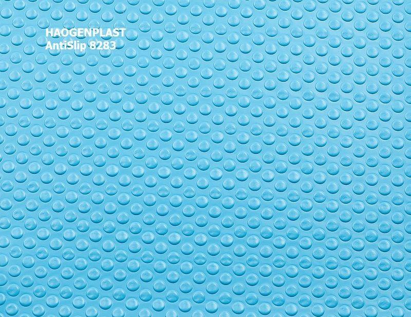 Пвх пленка Haogenplast Blue 8283 Antislip для бассейна (Алькорплан, голубая противоскользящая) - фото 3 - id-p97581555