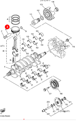 Поршень STD гидроциклов Yamaha YFX 1800 6ET1163101B0