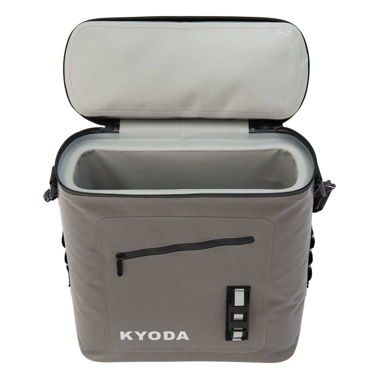 Изотермическая сумка "KYODA" на багажник велосипеда жесткий каркас 14 л, цвет серый, SC14-BB - фото 2 - id-p97582564