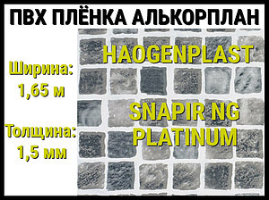 Пвх пленка Haogenplast Snapir NG Grey/ Platinum для бассейна (Алькорплан, серая мозаика)