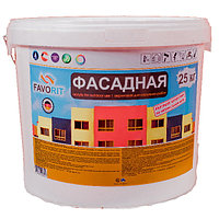 Краска водоэмульсионная FAVORIT фасадная для наружних работ 25 кг