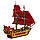 Конструктор Королевство пиратов: корабль Месть Королевы Анны. ZheGao QL1805, фото 3