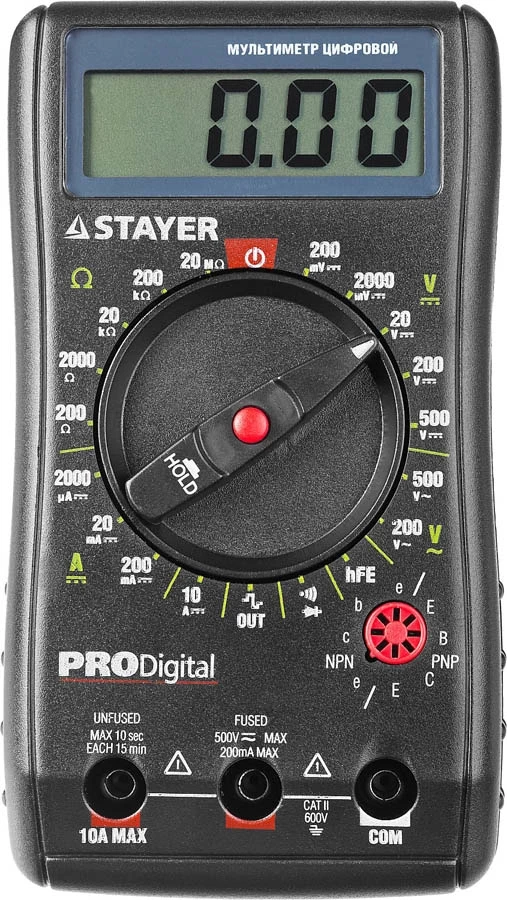 Мультиметр цифровой PRODigital,  STAYER (45310)