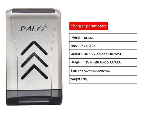 Зарядное устройство PALO NC555 с питанием от USB + комплект Ni-MH аккумуляторов (4AA + 4AAA) - фото 6 - id-p97589261