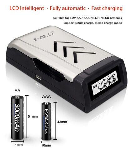Зарядное устройство PALO NC555 с питанием от USB + комплект Ni-MH аккумуляторов (4AA + 4AAA) - фото 8 - id-p97589261