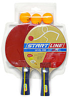 Набор START LINE 2 Ракетки Level 200, 3 Мяча Club Select, упаковано в блистер Фабрика «Старт»