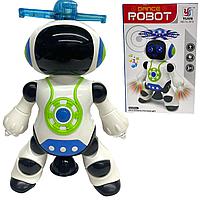 Немного помятая!!! Yj-3012 Робот танцует (музыка,свет,движение) Dance Robot 22*16см