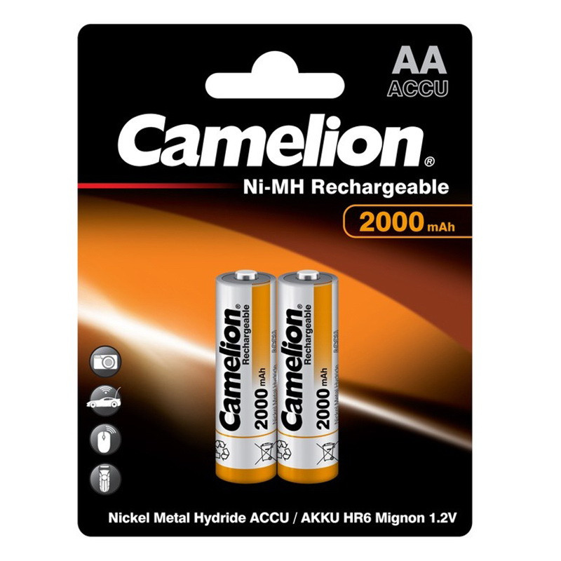 Аккумулятор Camelion_HR6/AA (2000 maH) BL2, 1.2В. блистер,цена за 1 штуку