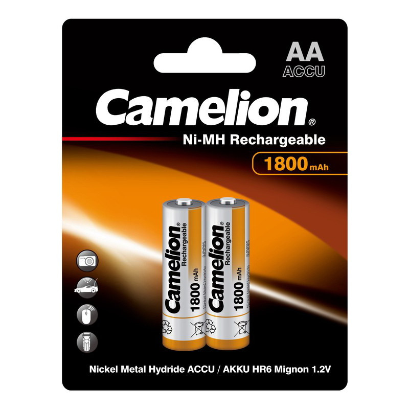 Аккумулятор Camelion_HR6/AA (1800 maH) BL2, 1.2В. блистер,цена за 1 штуку