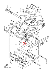 Планка направляющая Yamaha Y R6 2C0221510000