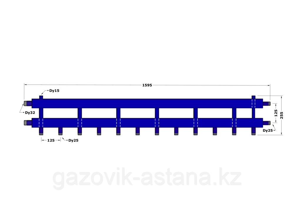 Двухтрубный коллектор DB32-U6+1.25.125 - фото 1 - id-p97600968