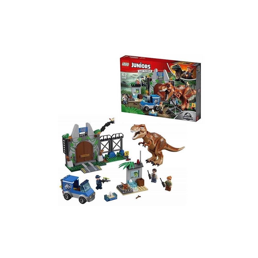 Lego Juniors 10758 Конструктор Лего Джуниорс Jurassic World Побег Ти-Рекса